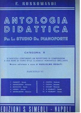 Florestano Rossomandi: Antologia didattica cat. B. Vol.6