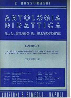 Florestano Rossomandi: Antologia didattica cat. B. Vol.8