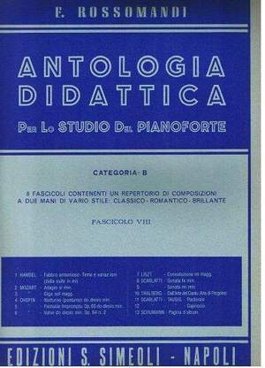 Florestano Rossomandi: Antologia didattica cat. B. Vol.8