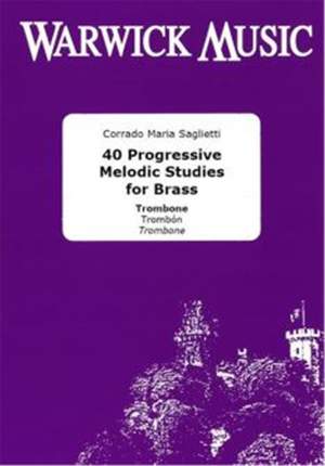 Saglietti: 40 Progressive Studies for Brass - Trombone