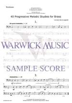 Saglietti: 40 Progressive Studies for Brass - Trombone Product Image