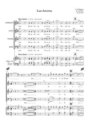 Christopher Wiggins: Lux Aeterna op. 168 no. 1