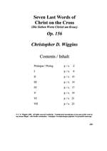 Christopher Wiggins: Seven Last Words of Jesu on the Cross op. 156 Product Image