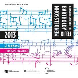 Bach, Marcellino, Xenakis, Lansky, Debussy, Broström & Klatzow: Fmbhw 2013 - 1. Preis (Schlagzeug)