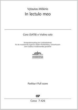 Miskinis, Vytautas: In lectulo meo
