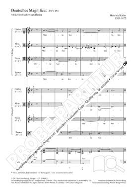 Schütz: Deutsches Magnificat. "Meine Seele erhebt den Herrn" SWV 494