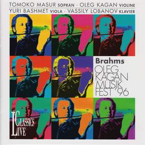 Brahms: Kagan Music Festival Kreuth 1996