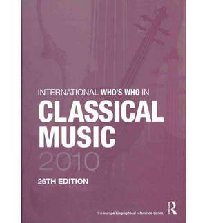 International Who's Who in Classical/Popular Music Set 2010
