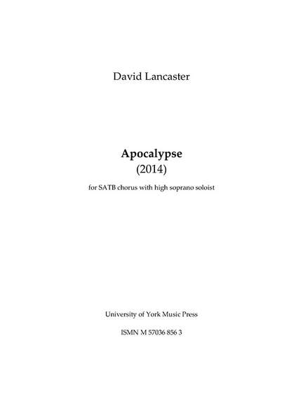 David Lancaster: Apocalypse