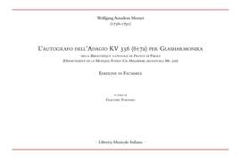 Giacomo Fornari: L'Autografo dell'Adagio KV356 (617a)