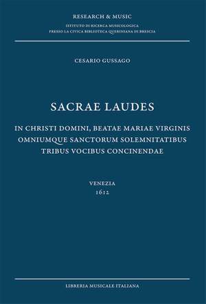 Alessandro Casari: Sacrae laudes - tribus vocibus concinendae