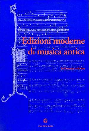Marina Toffetti: Edizioni moderne di musica antica