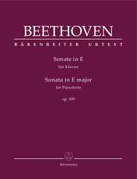 Beethoven, Ludwig van: Sonata for Pianoforte in E major op. 109