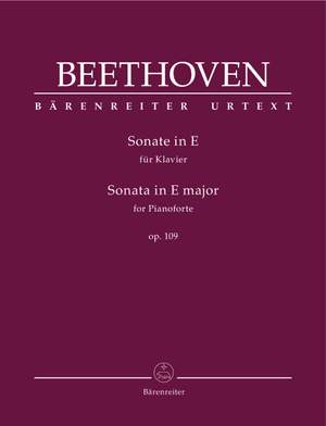 Beethoven, Ludwig van: Sonata for Pianoforte in E major op. 109
