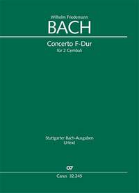 W. F. Bach: Concerto in F major for two harpsichords, BR-WFB A 12