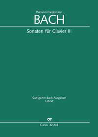 W. F. Bach: Sonatas for solo keyboard instrument III