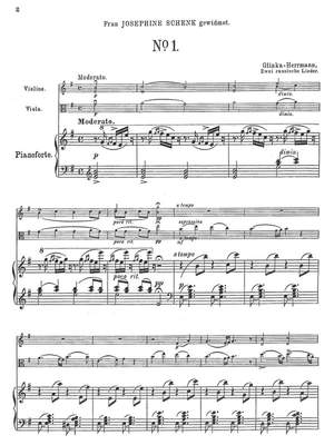 Herrmann, Eduard Emil: Two Russian Songs for Piano Trio based on songs by Glinka and Balakirev