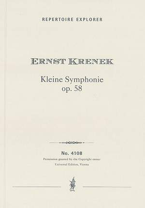 Krenek, Ernst: Kleine Symphonie op.58