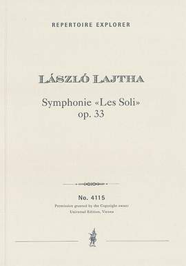 Lajtha, László: Symphonie «Les Soli» for string orchestra, harp & percussion op. 33