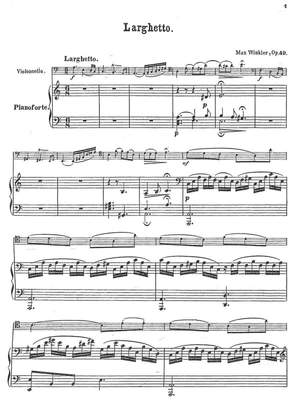 Winkler, Max: Larghetto op. 49