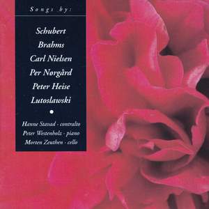 Songs by Schubert - Brahms - Carl Nielsen - Per Nørgård - Peter Heise - Lutoslawski