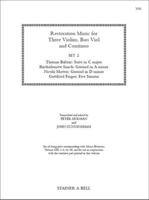 Restoration Music for Three Violins, Bass Viol and Continuo, Set 2