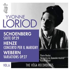 Schoenberg: Suite, Op. 29 / Henze: Concerto per il Marigny / Webern: Variations, Op. 27