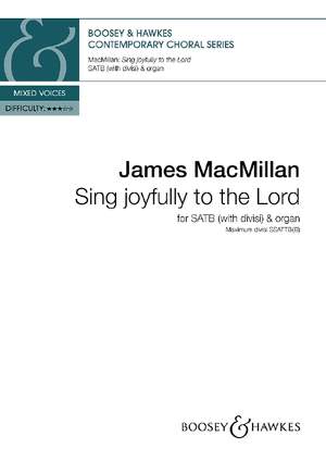 MacMillan, J: Sing joyfully to the Lord