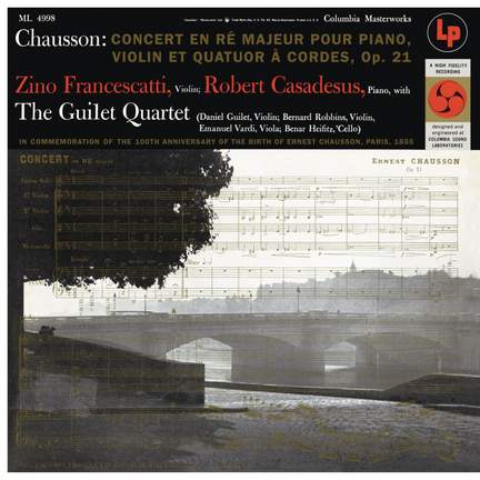 Chausson: Concerto for Violin, Piano and String Quartet, Op. 21