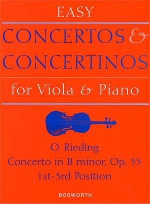 Oskar Rieding: Concerto in B Minor For Viola And Piano Op.35