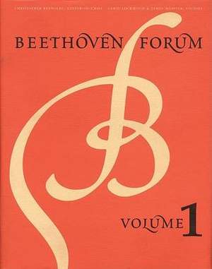 Beethoven Forum, Volume 1