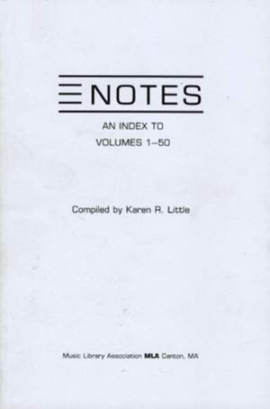 Notes: An Index to Volumes 1-50