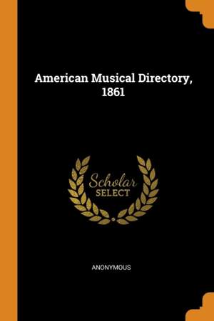 American Musical Directory, 1861