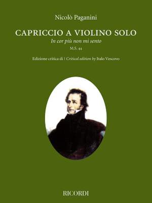 Niccolò Paganini: Capriccio a violino solo "In cor più non mi sento"