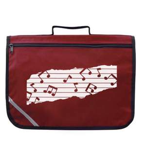 Mapac Music Bag: Excel - Music Notes (Maroon)