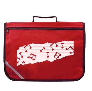 Mapac Music Bag: Excel - Music Notes (Red)