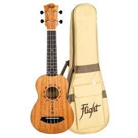 Flight: DUS371 Soprano Ukulele - African Mahogany