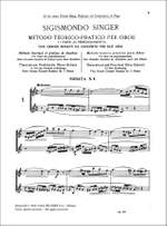 Sigismondo Singer: Metodo Teorico - Pratico Per Oboe, In Sette Parti Product Image