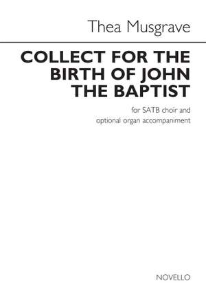 Thea Musgrave: Collect For Birth Of John The Baptist