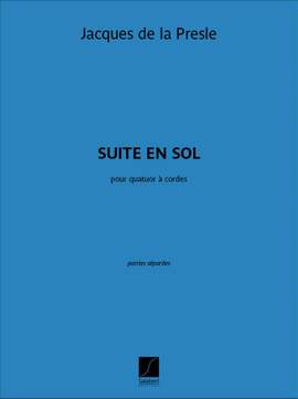 Jacques de la Presle: Suite En Sol 2 Violons Alto Et Vlc Materiel