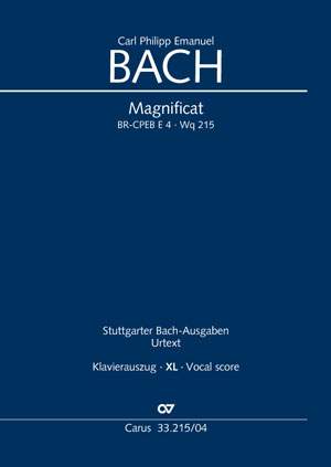 Bach, CPE: Magnificat BR-CPEB E 4 (Wq 215)