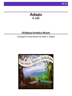 Wolfgang Amadeus Mozart: Adagio, K. 540 for Wind Quintet