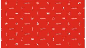 Red Wrapping Paper Pack X 4 Sheets