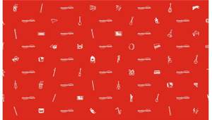 Red Wrapping Paper Pack X 4 Sheets