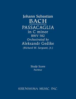 Bach, J S: Passacaglia in C Minor, Bwv 582