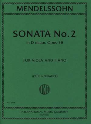 Felix Mendelssohn Bartholdy: Sonata No. 2