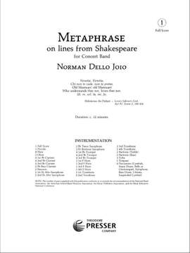 Norman Dello Joio: Metaphrase