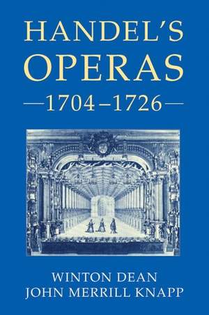 Handel's Operas, Volume I: 1704-1726 Product Image