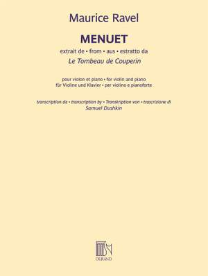 Maurice Ravel: Menuet (extrait du Tombeau de Couperin)