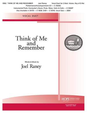 Joel Raney: Think of Me and Remember
